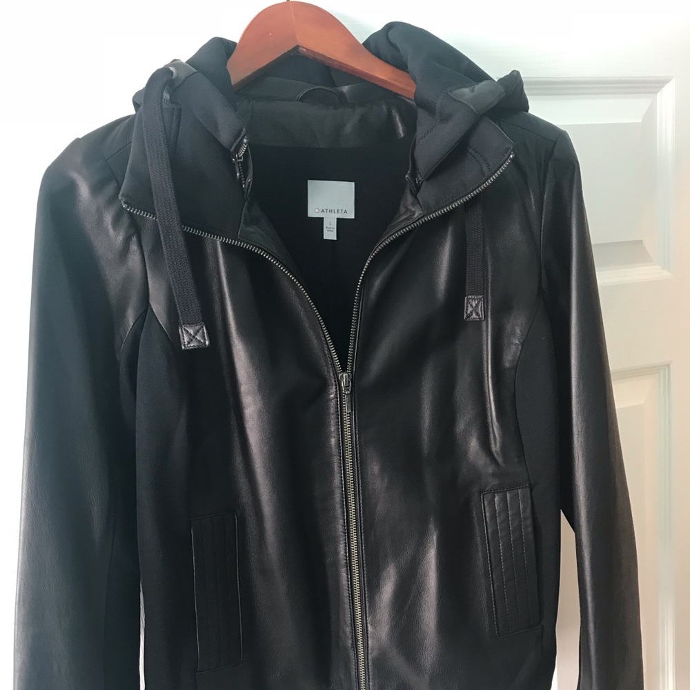 Athleta leather jacket